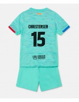 Barcelona Andreas Christensen #15 Kolmaspaita Lasten 2023-24 Lyhythihainen (+ shortsit)